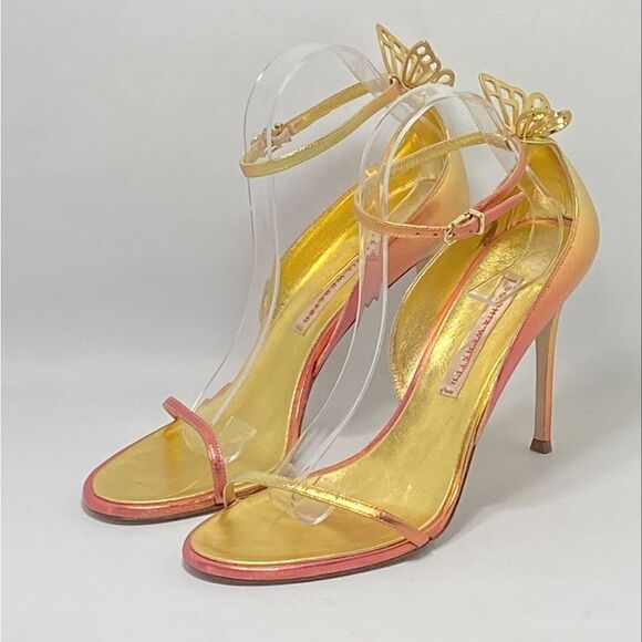 Sophia Webster Mariposa Metallic Leather Sandals size 41 - Picture 3 of 14